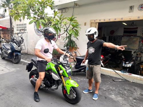 motorbike driving lesson promotion