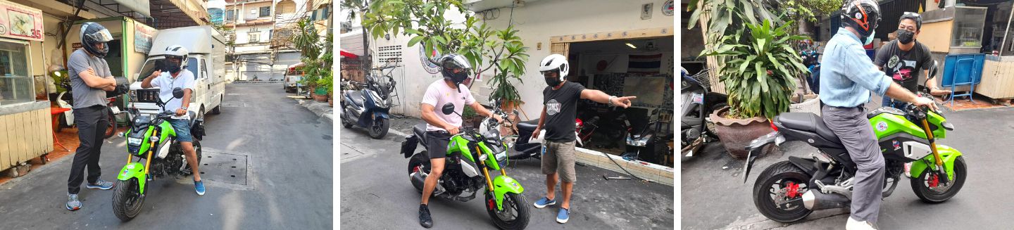 motorbike driving lesson promotion